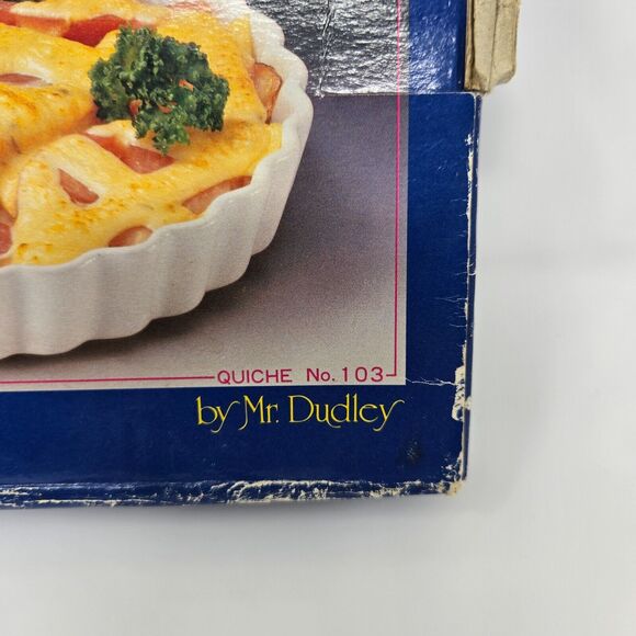 Mr. Dudley Ironstone White Quiche Dish for Microwave‎ Conventional Ovens 8" D - Picture 3 of 9